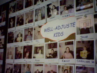 The Well-Adjusted Kids wall of patient photos